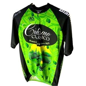 Pactimo Sport Cycling Jersey Men M Greens Cilismo Classico Bottle Pockets